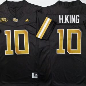 Georgia Tech Yellow Jackets 10 Haynes King Black F.U.S.E. Vapor Limited Men Jersey