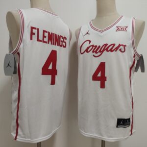 Houston Cougars 4 Kingston Flemings White Vapor Limited Men Jersey