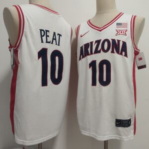 Arizona Wildcats 10 Koa Peat White Vapor Limited Men Jersey
