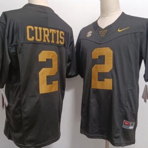 Vanderbilt Commodores 2 Jared Curtis Black Gold F.U.S.E. Vapor Limited Men Jersey